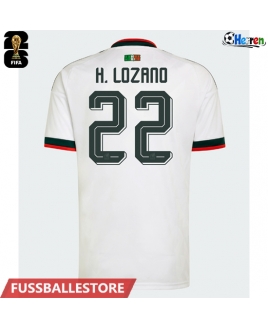 Günstige Mexiko Hirving Lozano #22 Auswärtstrikot WM 2026 Kurzarm